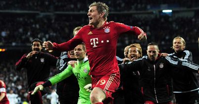 Bayern Munich: Celebrate their penalty shootout success